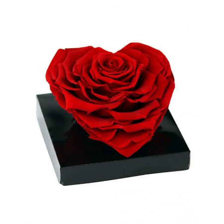 Rose Éternelle rouge Cœur XL - Livraison à domicile - Max le Fleuriste