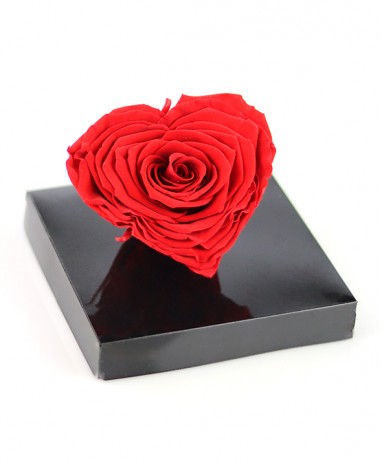 Rose rouge Éternelle Cœur - Max le Fleuriste - Livraison de fleurs à domicile - Max le Fleuriste