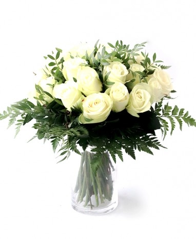 Bouquet de Roses Blanches - Livraison à domicile - Max le Fleuriste