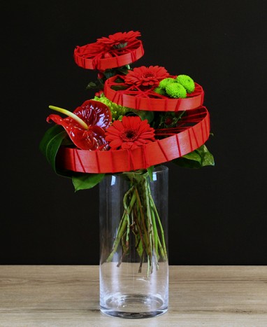Bouquet de fleurs rouges Venise - Max le Fleuriste - Livraison de fleurs à domicile - Livraison de fleurs à domicile - Max le Fleuriste