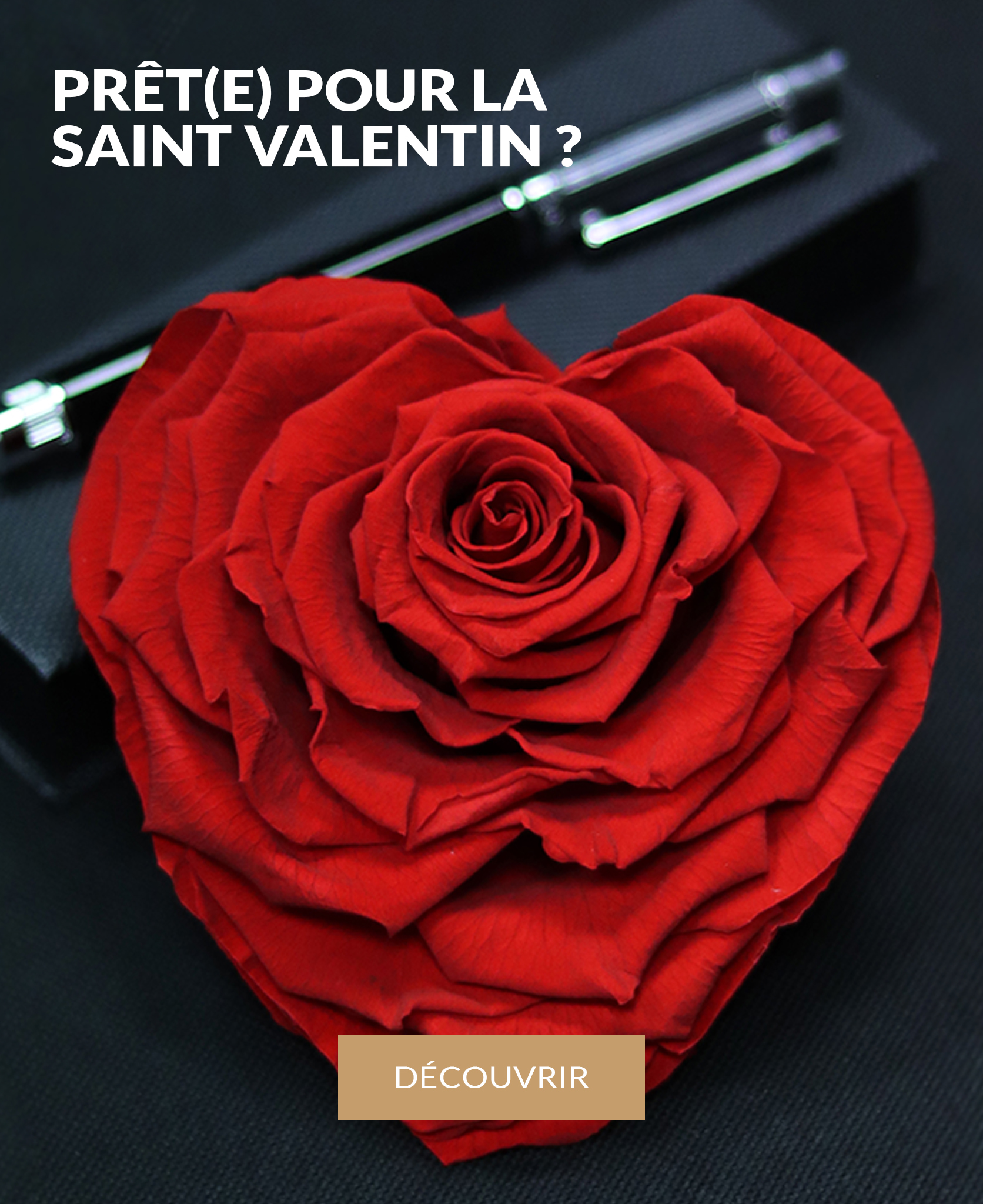 Rose Coeur Éternelle • Saint Valentin • Max le Fleuriste